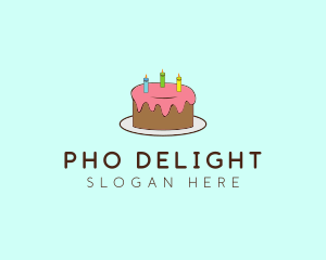 Sweet Birthday Cake logo design