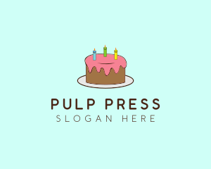 Sweet Birthday Cake logo design