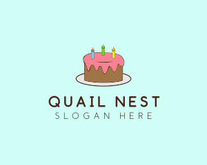 Sweet Birthday Cake logo design