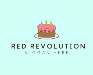 Sweet Birthday Cake logo design