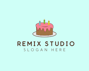 Sweet Birthday Cake logo design