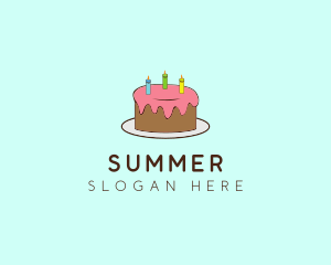 Sweet Birthday Cake logo design