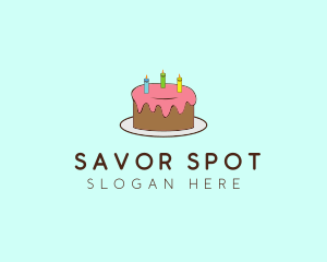 Sweet Birthday Cake logo design