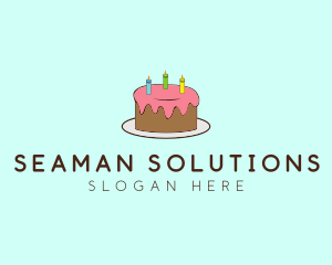 Sweet Birthday Cake logo design