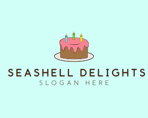 Sweet Birthday Cake logo design