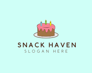 Sweet Birthday Cake logo design