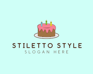 Sweet Birthday Cake logo design