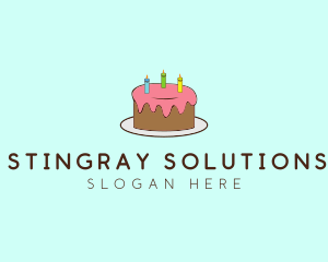 Sweet Birthday Cake logo design