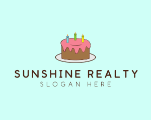 Sweet Birthday Cake logo design