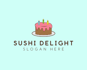 Sweet Birthday Cake logo design