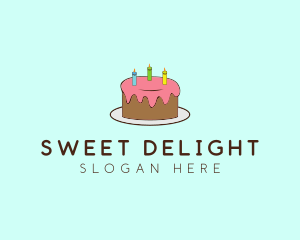 Sweet Birthday Cake logo design