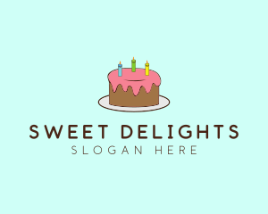 Sweet Birthday Cake logo design