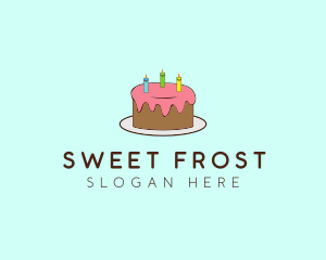 Sweet Birthday Cake logo design