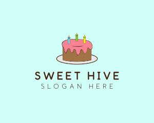 Sweet Birthday Cake logo design