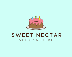 Sweet Birthday Cake logo design