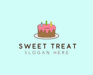 Sweet Birthday Cake logo design