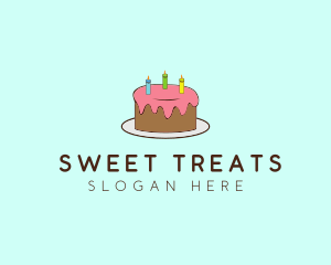 Sweet Birthday Cake logo design