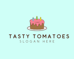 Sweet Birthday Cake logo design