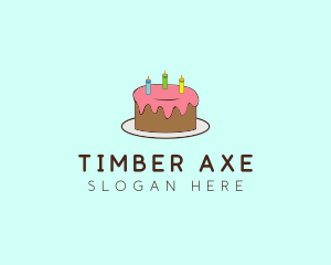 Sweet Birthday Cake logo design