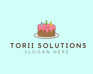 Sweet Birthday Cake logo design