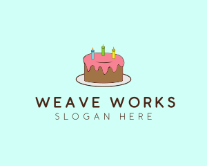 Sweet Birthday Cake logo design