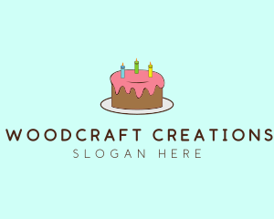 Sweet Birthday Cake logo design