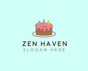 Sweet Birthday Cake logo design