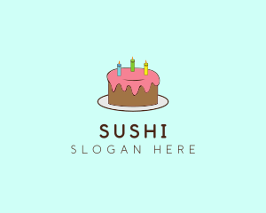 Sweet Birthday Cake logo design