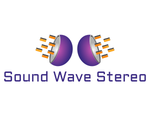 Stereo - Gradient Subwoofer Speakers logo design