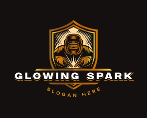 Industrial Shield Welding  logo design