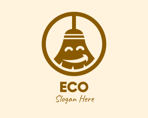 Happy Cleaning Broom  Logo