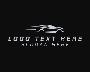 Drag Racing - Sports Car Speed Racing logo design