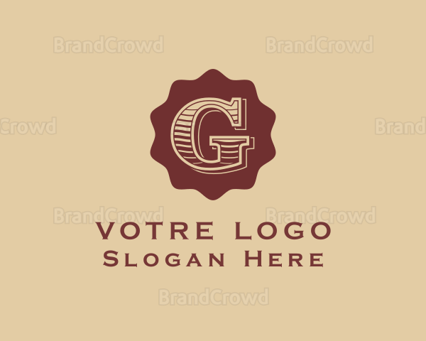 Handmade Craft Company Letter G Logo