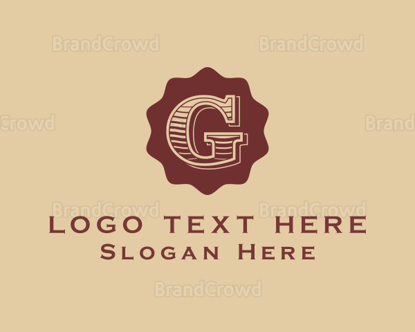 Handmade Craft Company Letter G Logo