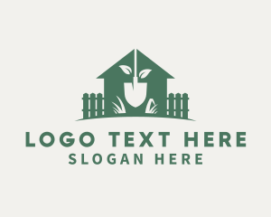 Lawn - Green Shovel Greenhouse logo design