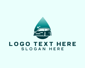 Car Wash - Droplet Car Cleaning logo design