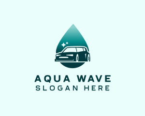 Droplet Car Cleaning logo design