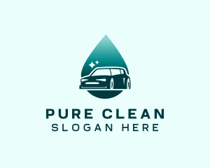 Droplet Car Cleaning logo design