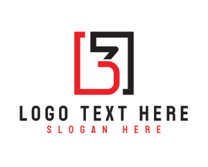 Interior Design - Modern Geometric Box logo design