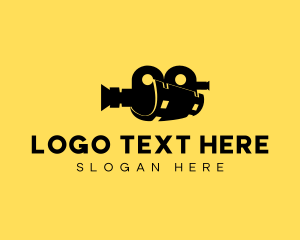 Videographer - Video Camera Filmstrip logo design