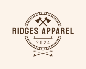 Hipster Arrow Axe logo design