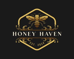 Beekeeping - Bee Apiary Farm logo design