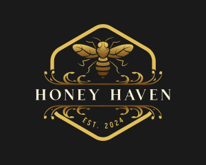 Apiary - Bee Apiary Farm logo design