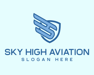 Security Wing Aviation logo design