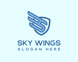 Security Wing Aviation logo design