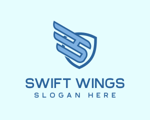 Security Wing Aviation logo design