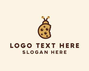 Chocolate Chip Cookie - Lady Bug Cookie logo design