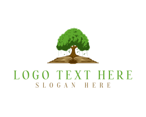 Tree Book Forest Logo