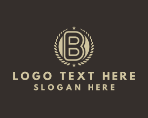 Insignia - Laurel Wreath Business Letter B logo design