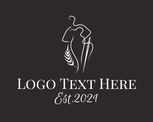 Gown - Needle Tailoring Shop logo design